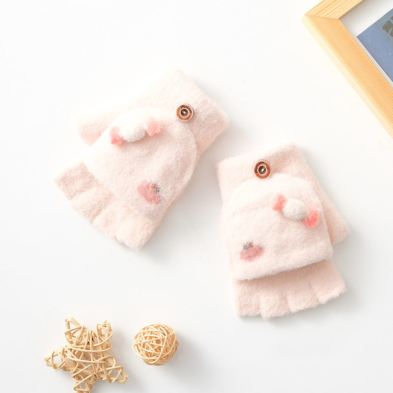 Winter Korean New Style Baby Clamshell Gloves