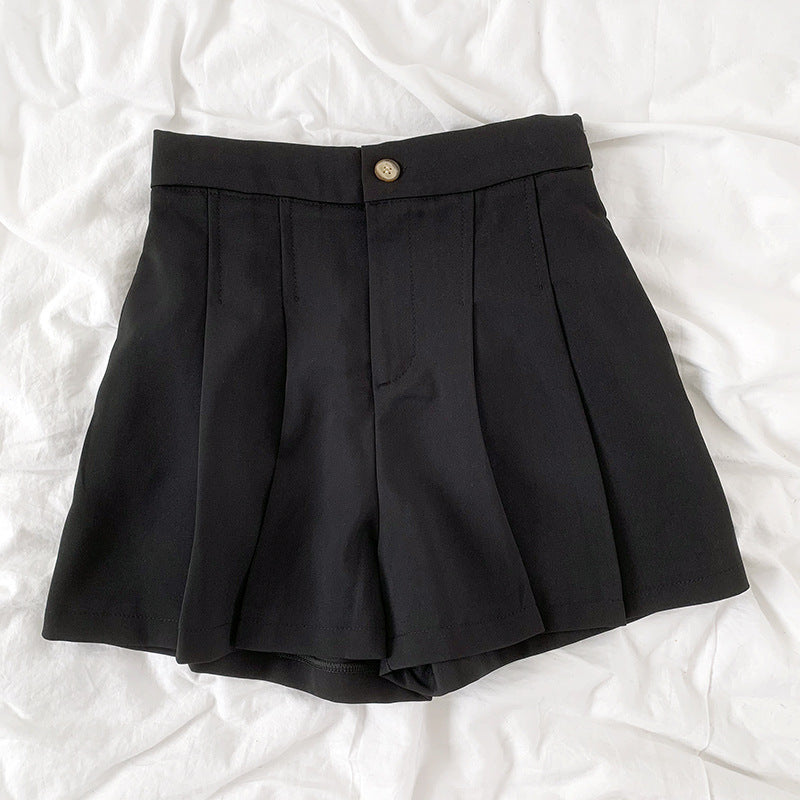 Tight, High Waist, Loose, Slim, Versatile Wide-leg Shorts