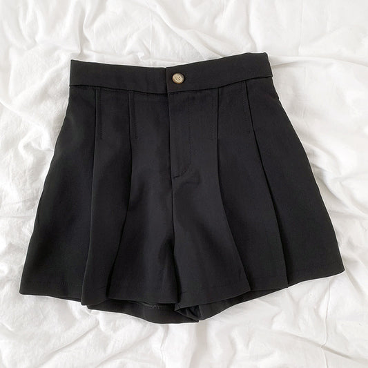 Tight, High Waist, Loose, Slim, Versatile Wide-leg Shorts