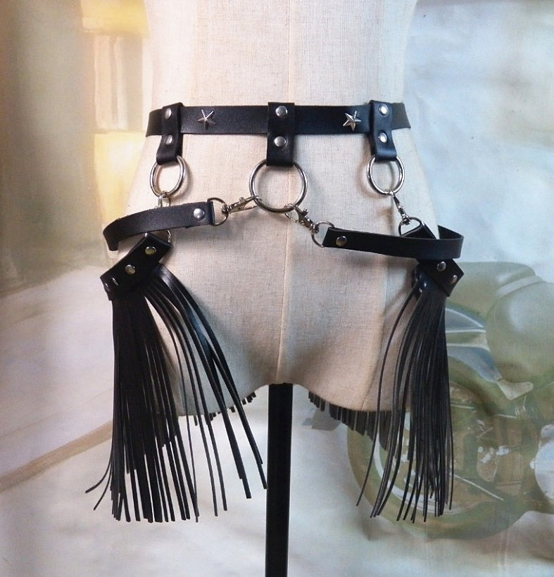 Punk fringed personality trend belt bracelet