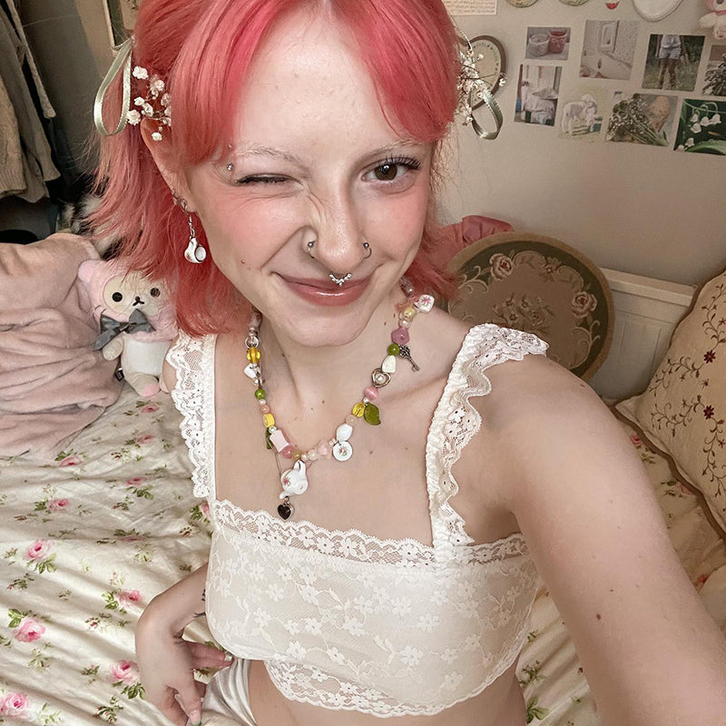 Summer Style With Spicy Girl Corset And Tank Top Underneath