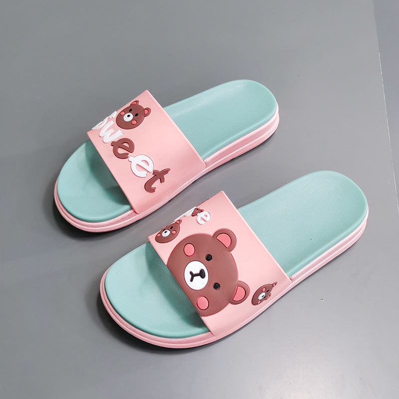 Household indoor silent non-slip deodorant slippers