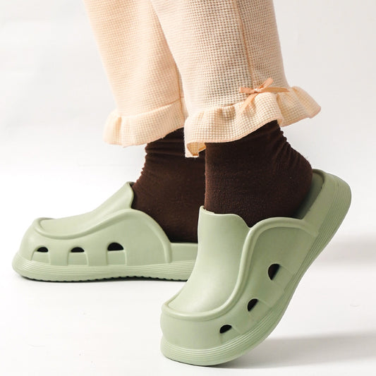 Baotou Thick Bottom Fashion Slippers Outerwear Home Shoes EVA Non-slip Casual Beach Shoes