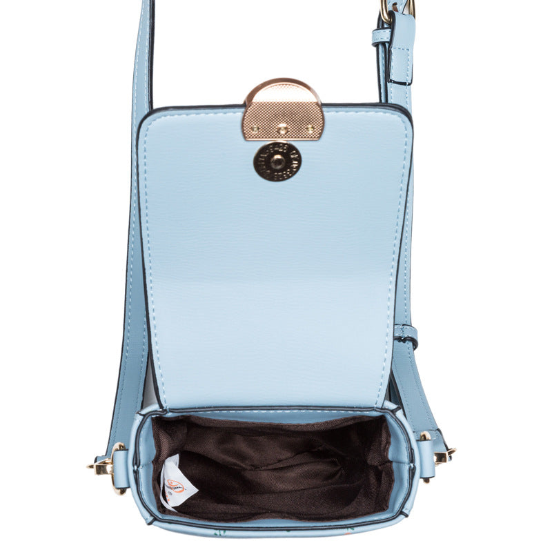 Printed Buckle Vertical Square Shoulder Bag Fashion