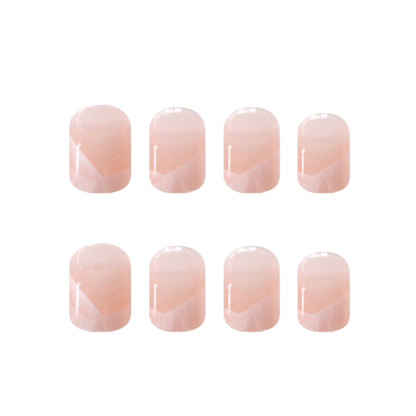 Wearable Mesh Oblique French Style Gentle Bare Color Nail Stick