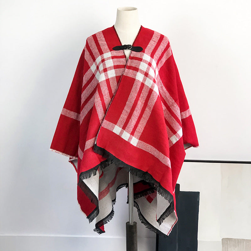 Women's Fashion Simple Double-sided Shawl