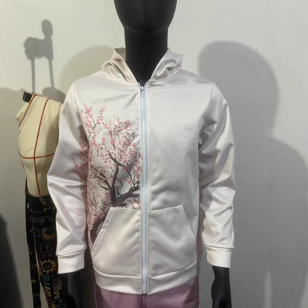 Women's Sweater 3D Digital Printing Zip-up Shirt