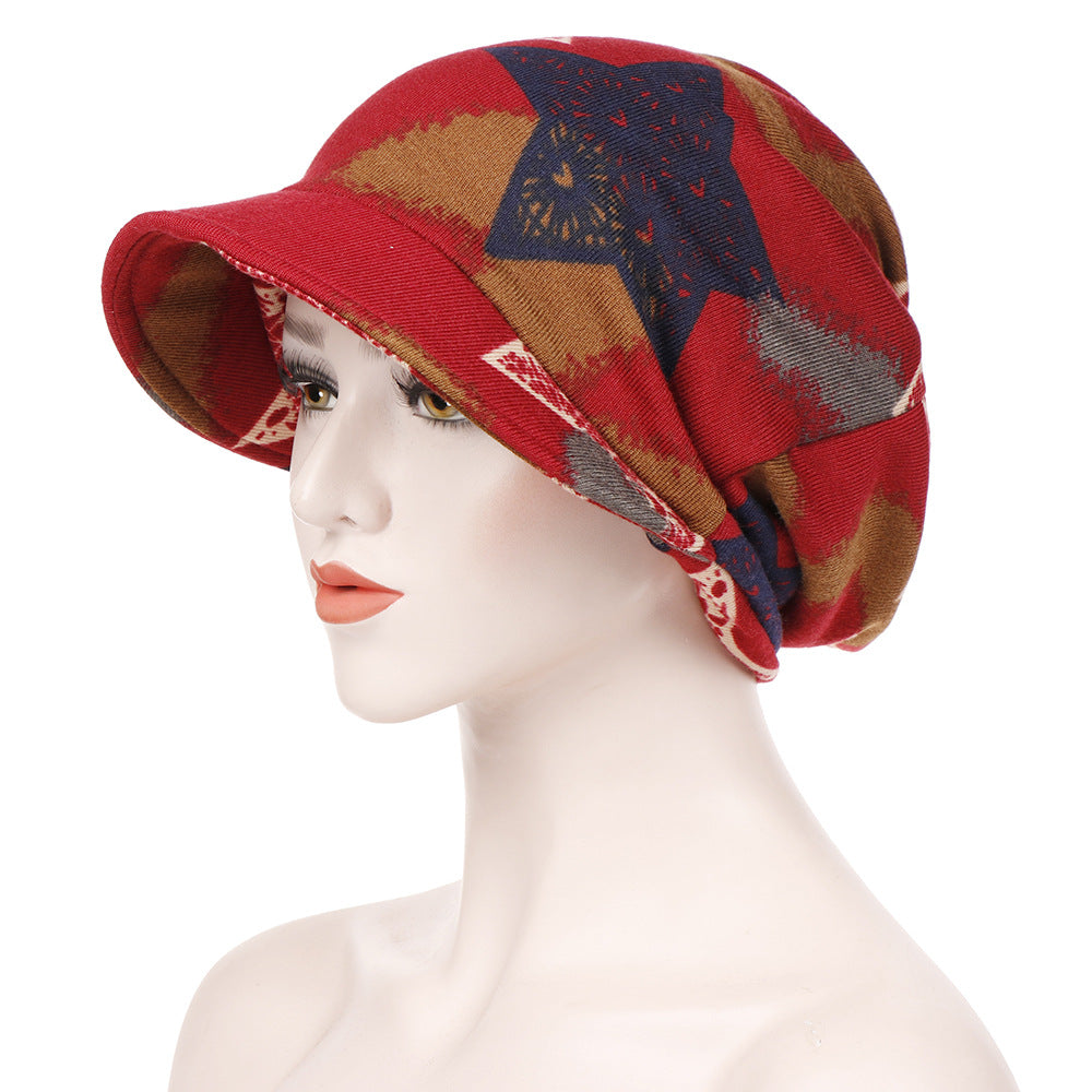 Spring And Autumn Extra Large Cloth Ponytail Pullover Hat