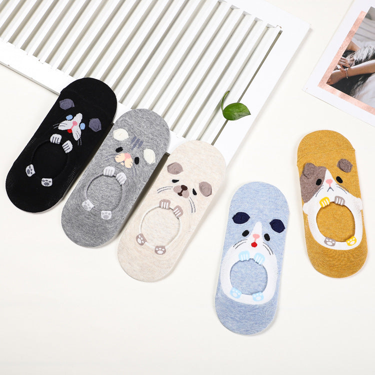 Cute cartoon little mouse boat socks