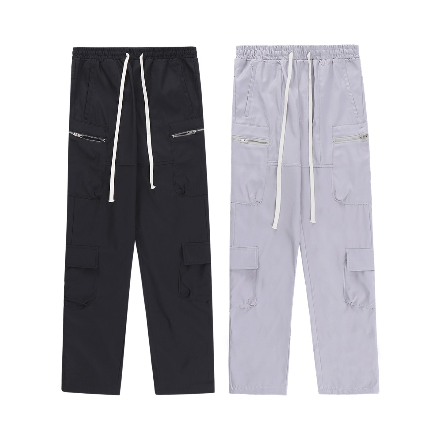 Fashion Work Clothes Buttoned Denim Trousers