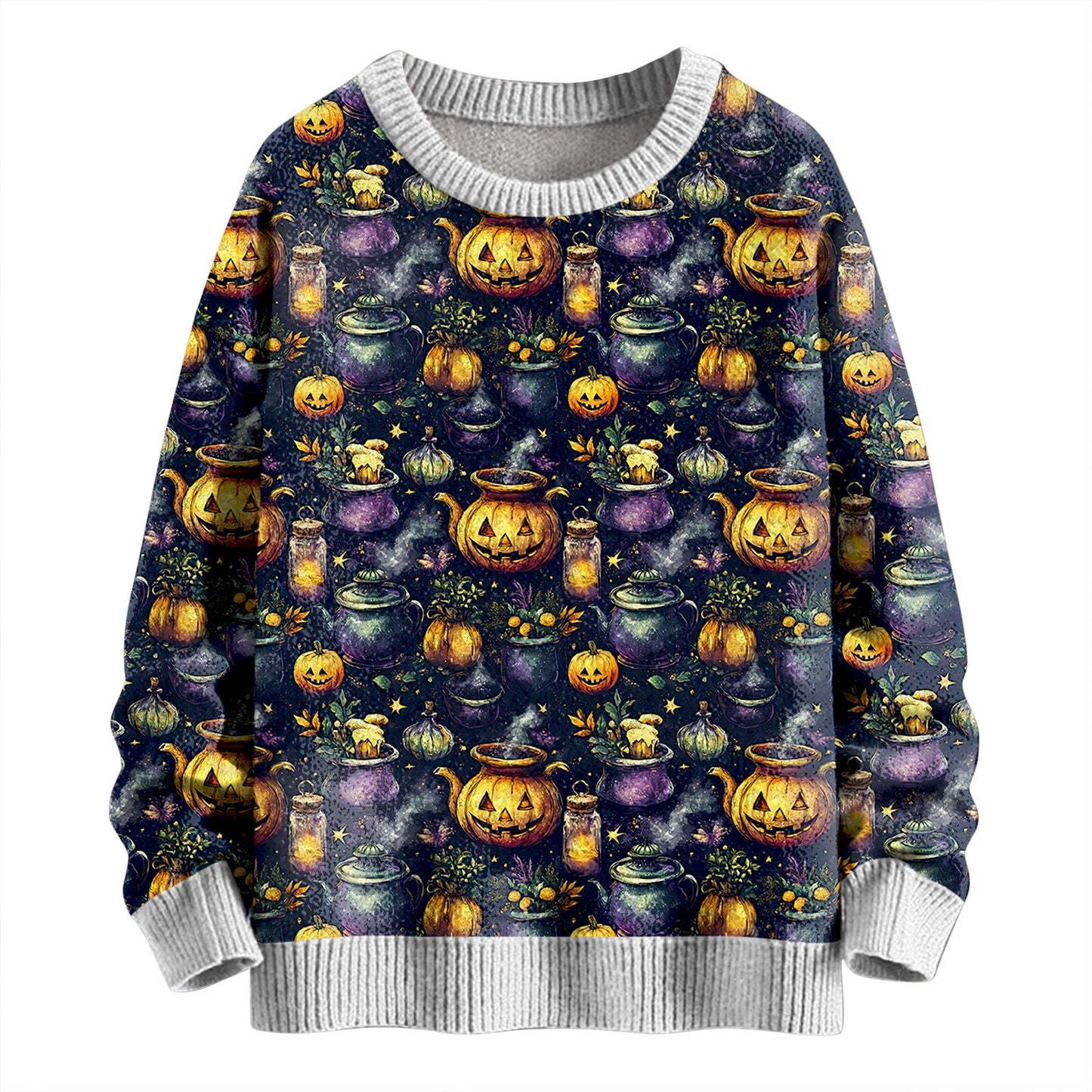 Printed Men's And Women's Round Neck Sweater