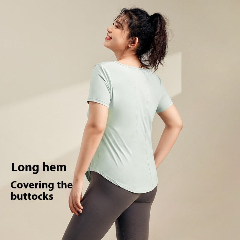 Quick-drying Top Slim Fit Sports Running Belly Contracting Workout Clothes T-shirt