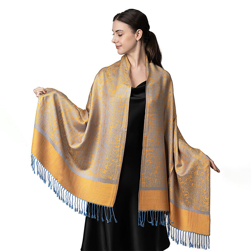 New Lightweight Luxury Shawl For Women A Faux Cashmere Wrap Style Scarf