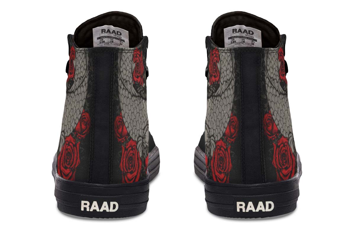 Printed Couple High-top Canvas Shoes