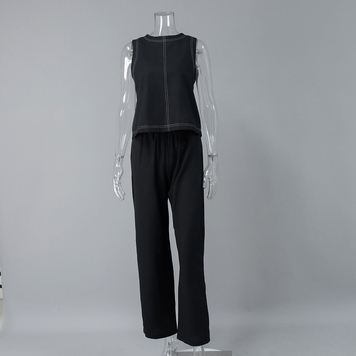 New Wide-leg Pants And Sleeveless Vest Casual Set
