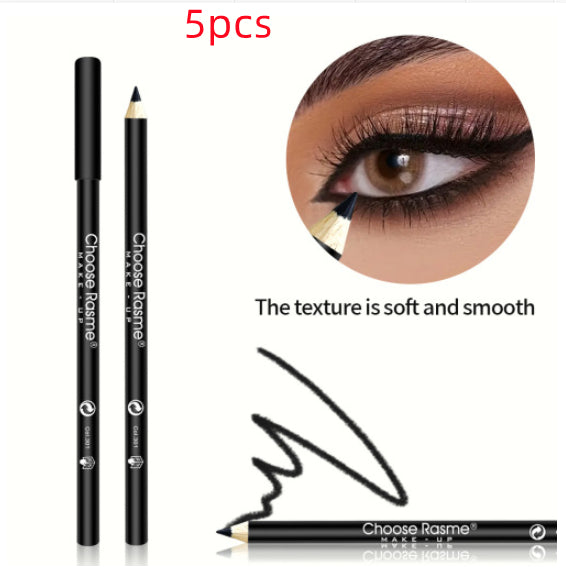 Black Wooden-rod Eyelinersmooth Intensely Pigmented Ultra-fine Long-lasting Waterproof And Sweatproof