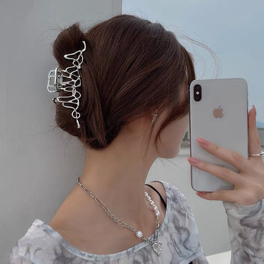 Personality Irregular Liquid Metal Hairpin