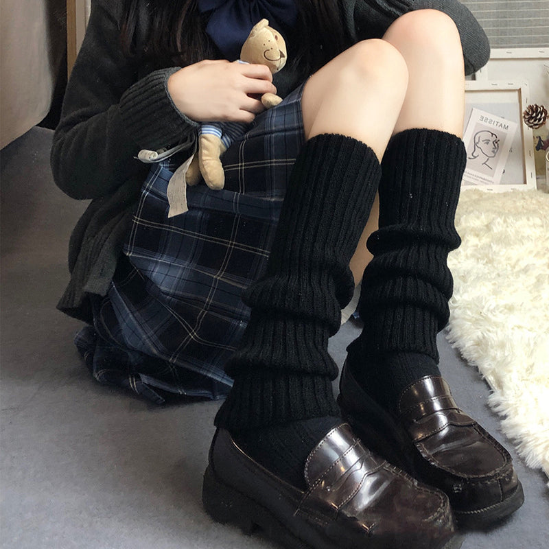 Sister Knitted White Wool Socks Girl