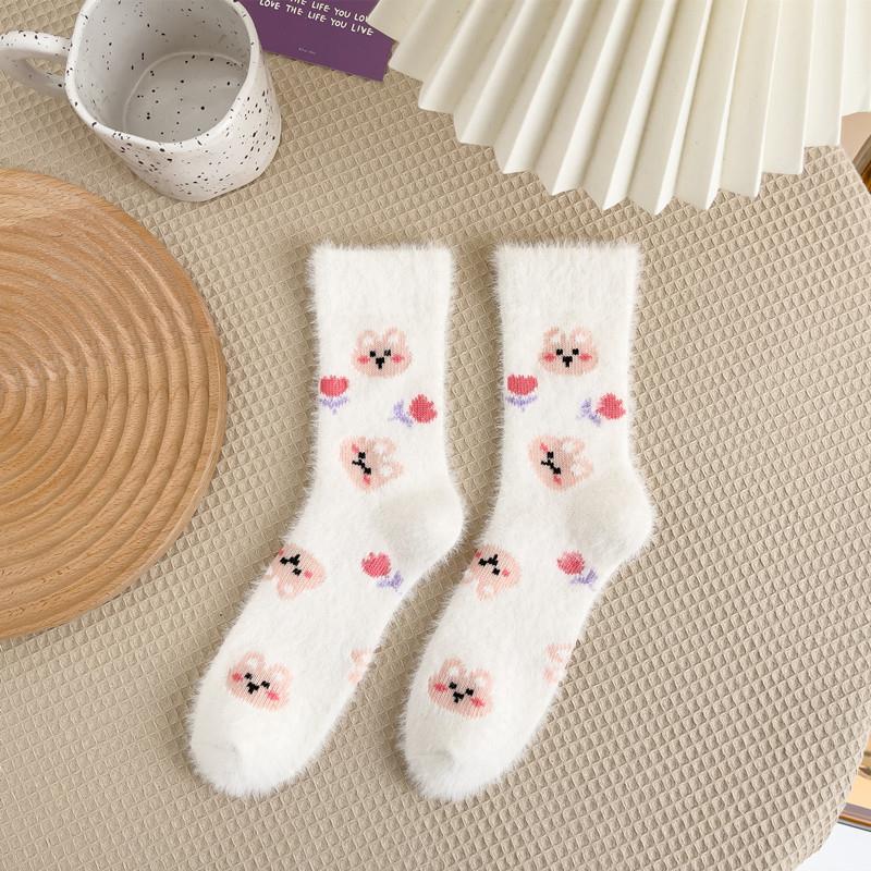 Mink Plush Thick Socks In Winter
