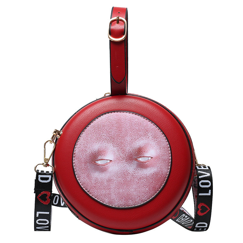 Personalized Eyes Women's Bag Shoulder Crossbody Portable Small Round
