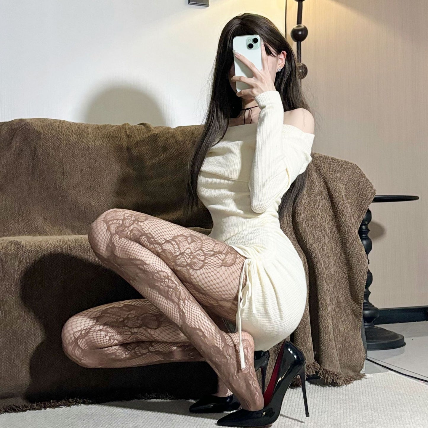 Sensual Rose Jacquard Base Sockspure, Alluring, And Irresistibly Soft