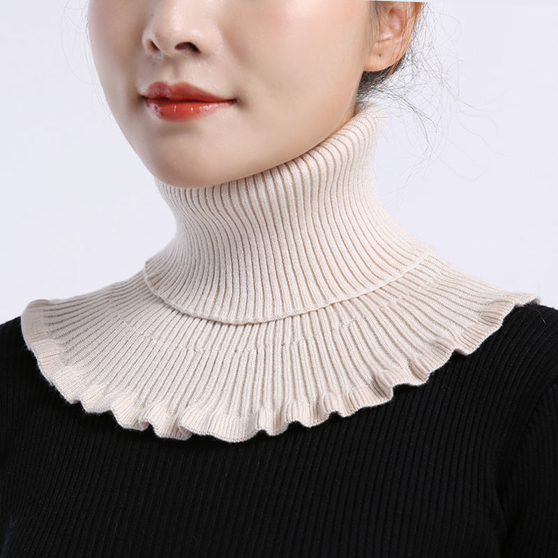Knit fashion wool neck scarf