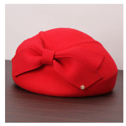 Woolen Beret British Retro Casual Woolen Hat