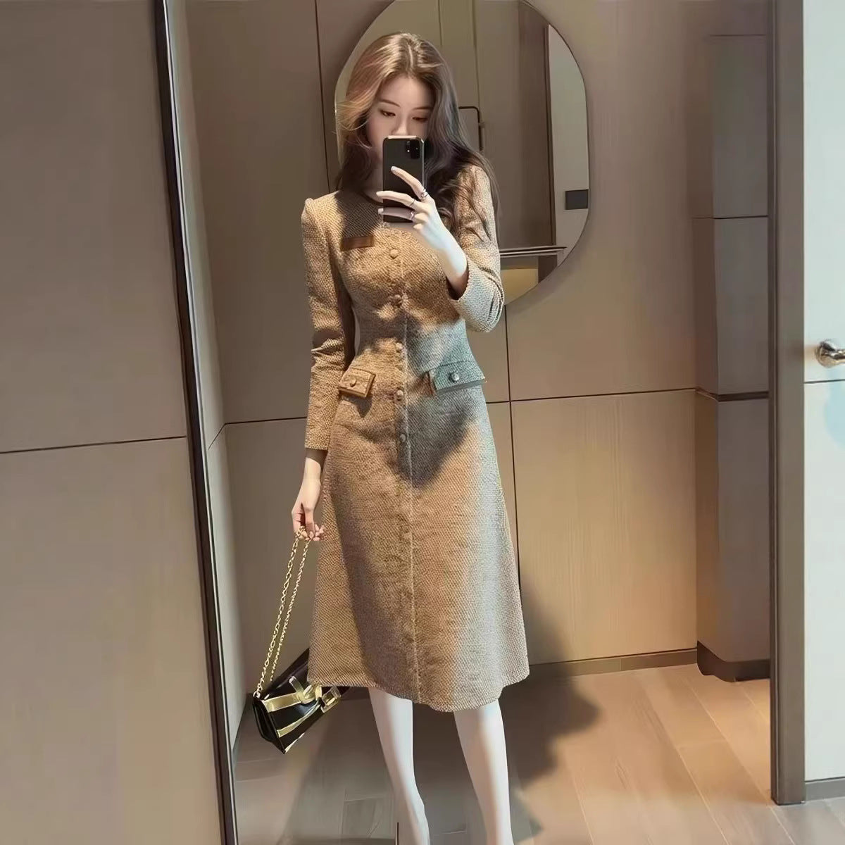 Elegant French-style Sophisticated Lady Dress