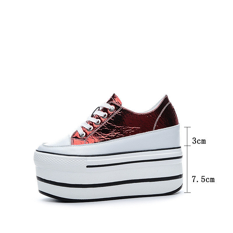 Inner Increase 10cm New Casual All-match Women's Platform Shoes