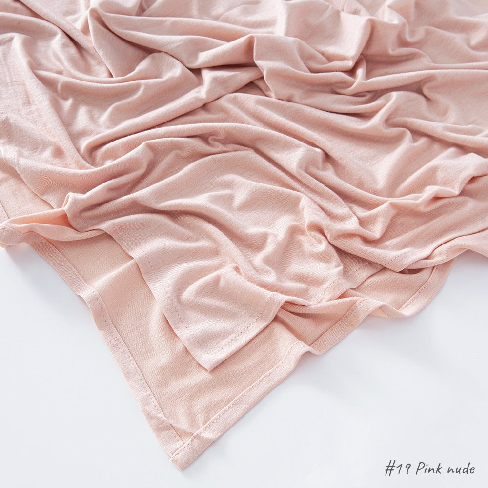 Malaysia Pure Color Modal Curling Mercerized Cotton Scarf