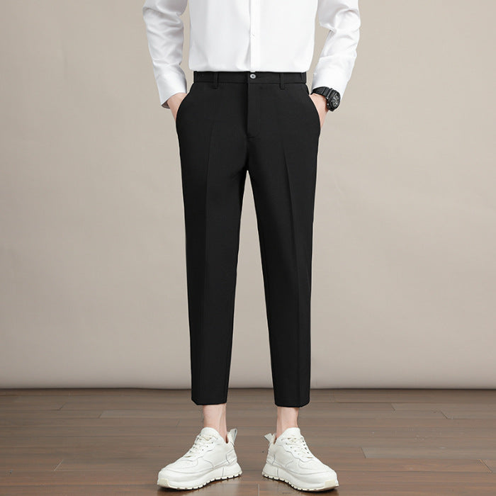 Korean-style Trendy Business Drop-crotch Mens Suit Pants