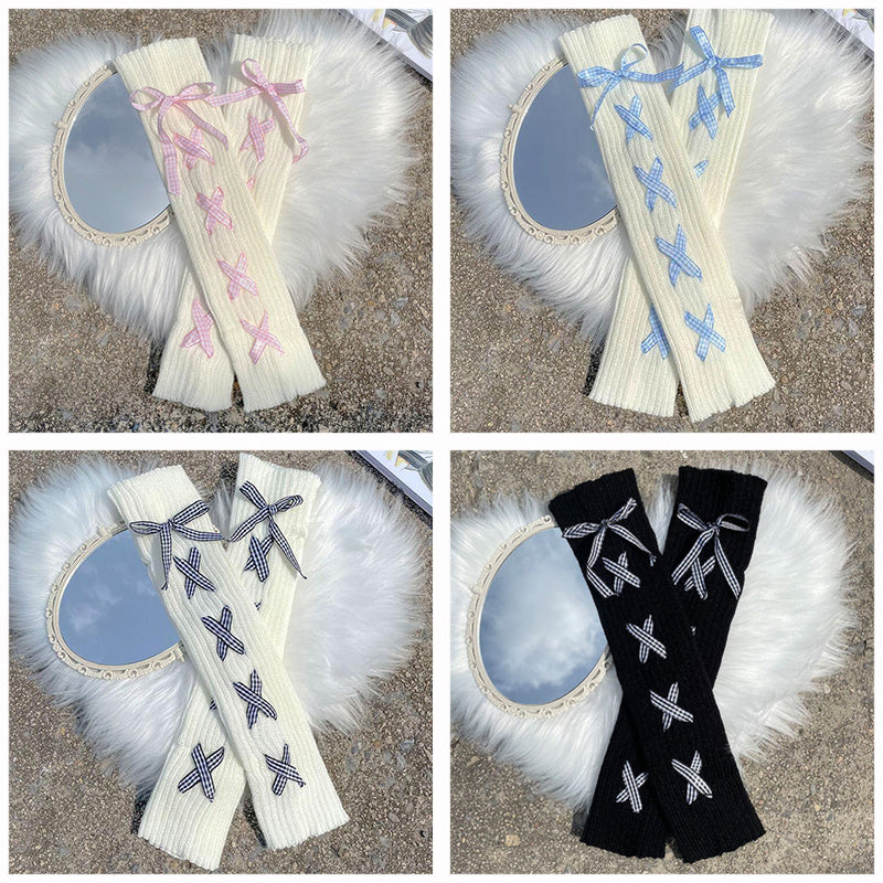 Women's Ribbon Lace Lace Cute Medium Tube Pile Socks