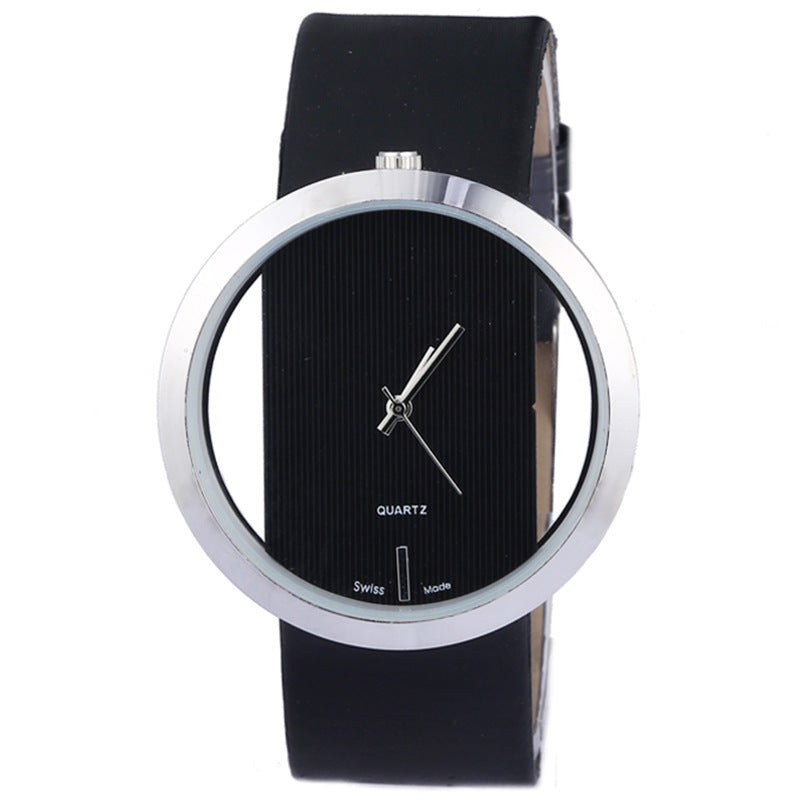 Trendy mode dame hule kreative quartz ur