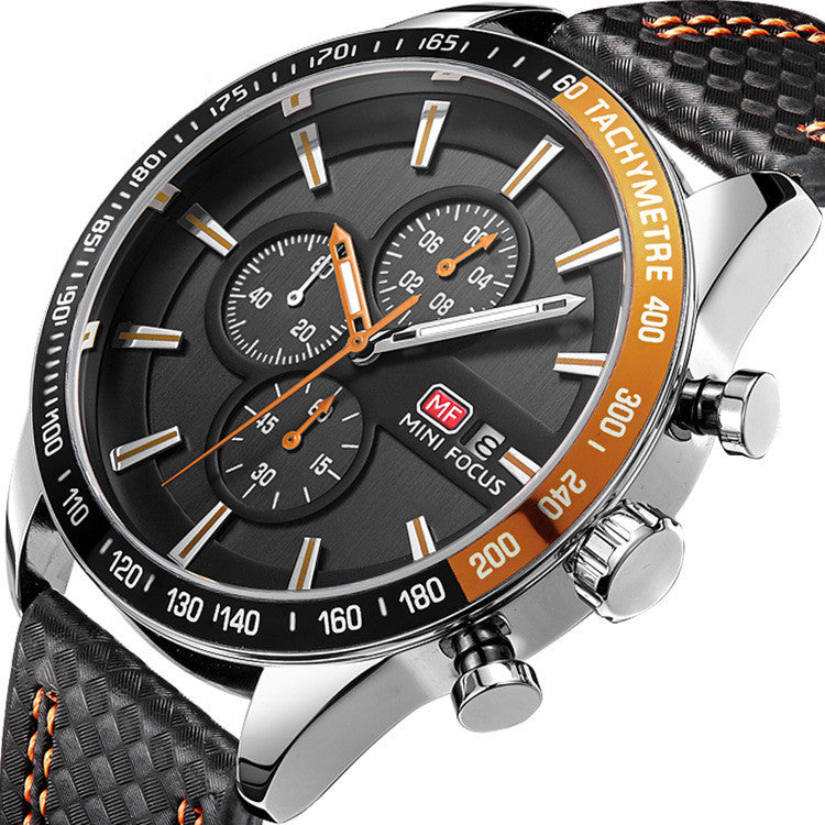 MINIFOCUS calendar quartz watch
