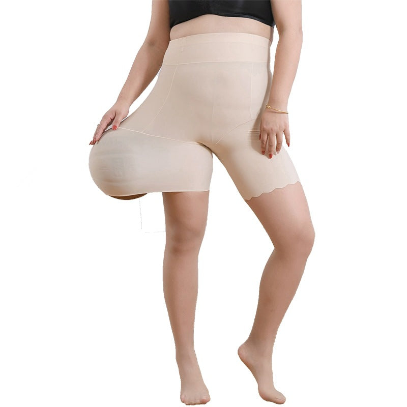 Womens Anti-Exposure Ice Silk Safety Pants For Curvy Ladies