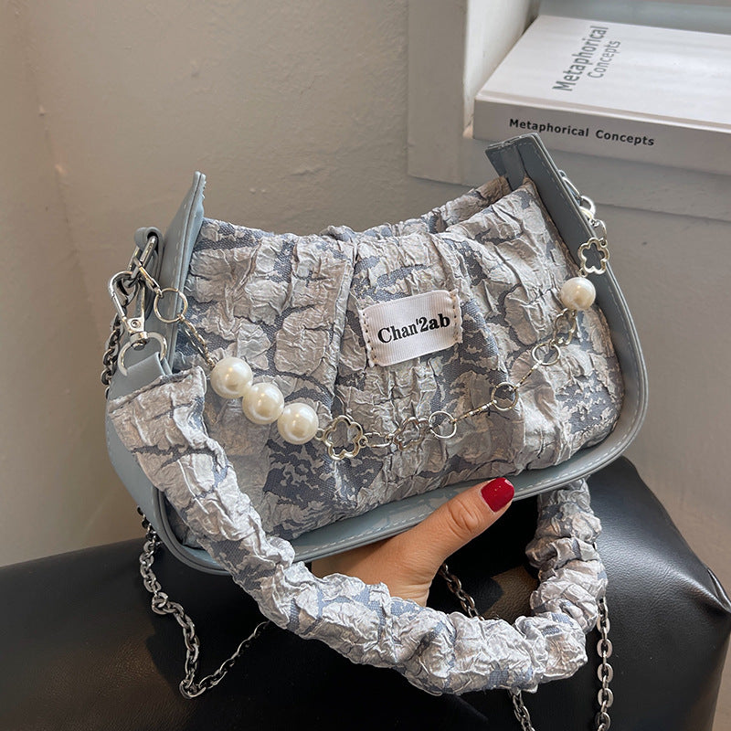 Textured Niche Design Messenger Bag Folds