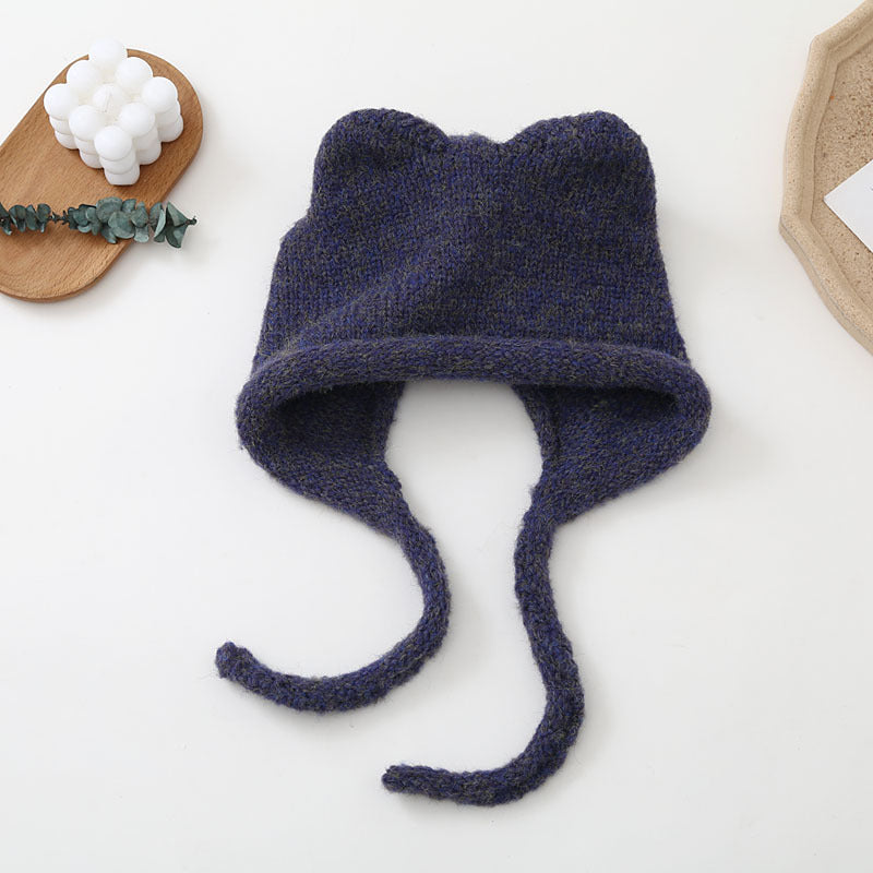 Women's Fashion Warm Cat Ears Woolen Hat
