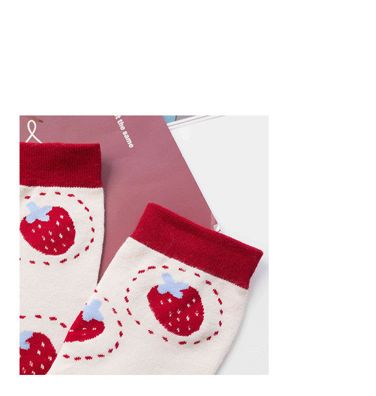 Autumn and winter anti-friction personality cartoon socks