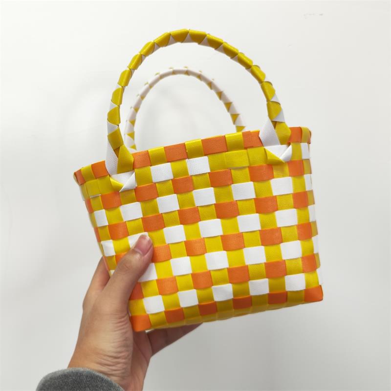 Women's Fashion Diagonal Basket Woven Bag