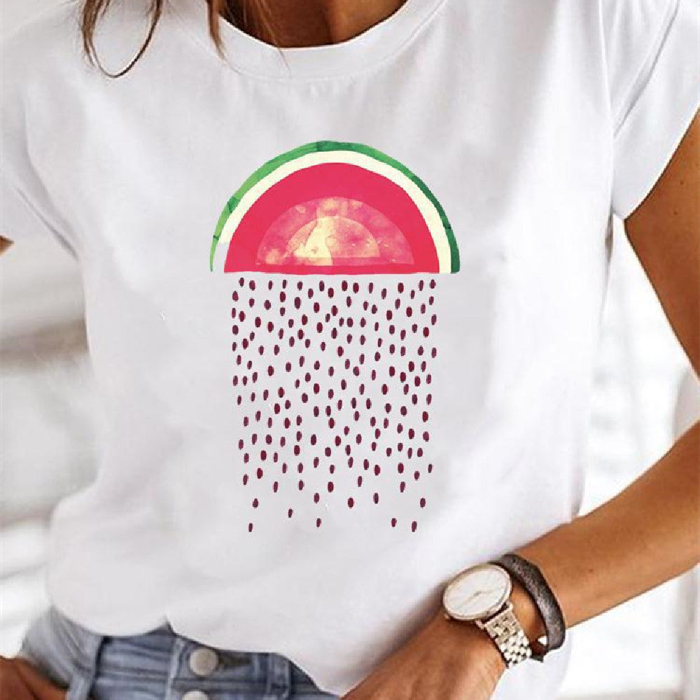 T-shirt AliExpress Amazon Independent Station Kortærmet til kvinder