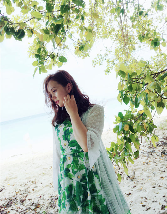 Beach parent-child summer dress