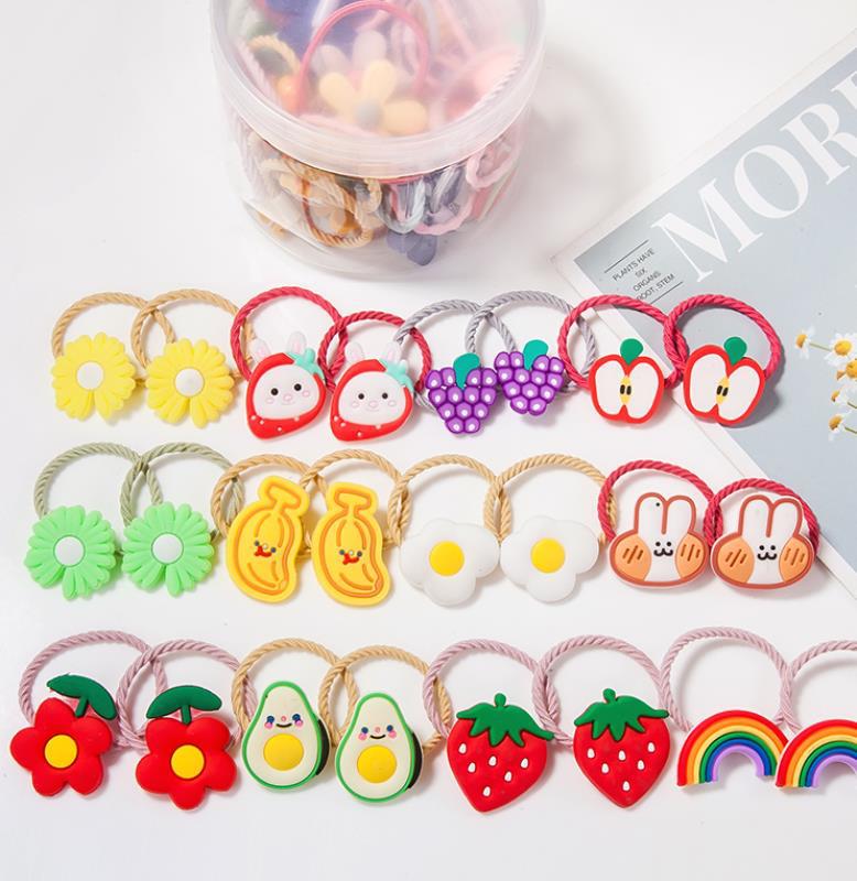 Rubber band hair tie hair baby headband