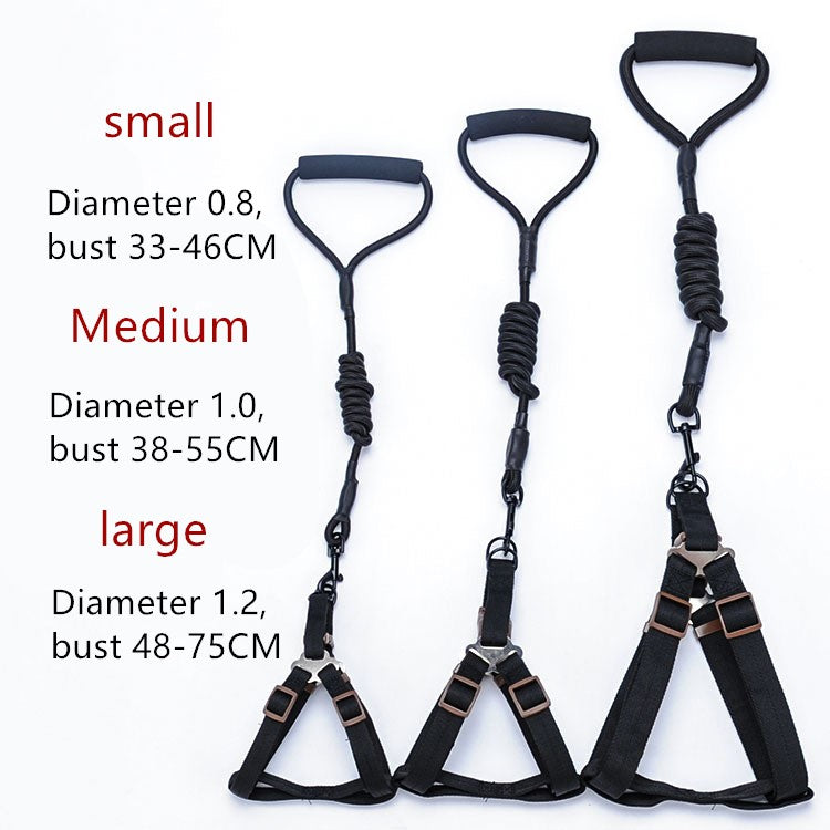 Pet supplies foam handle chest strap traction rope set