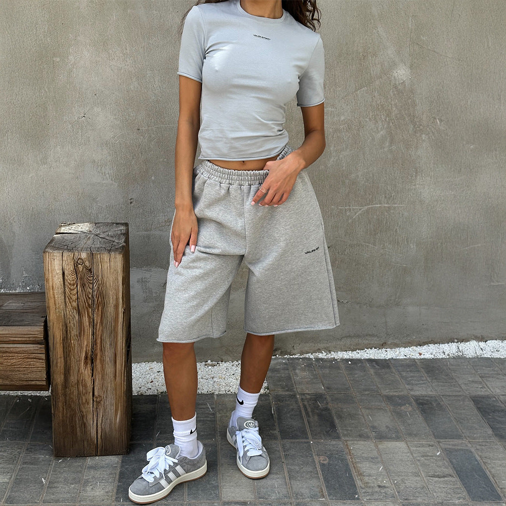 Women's European And American-style Cotton Capri Shorts