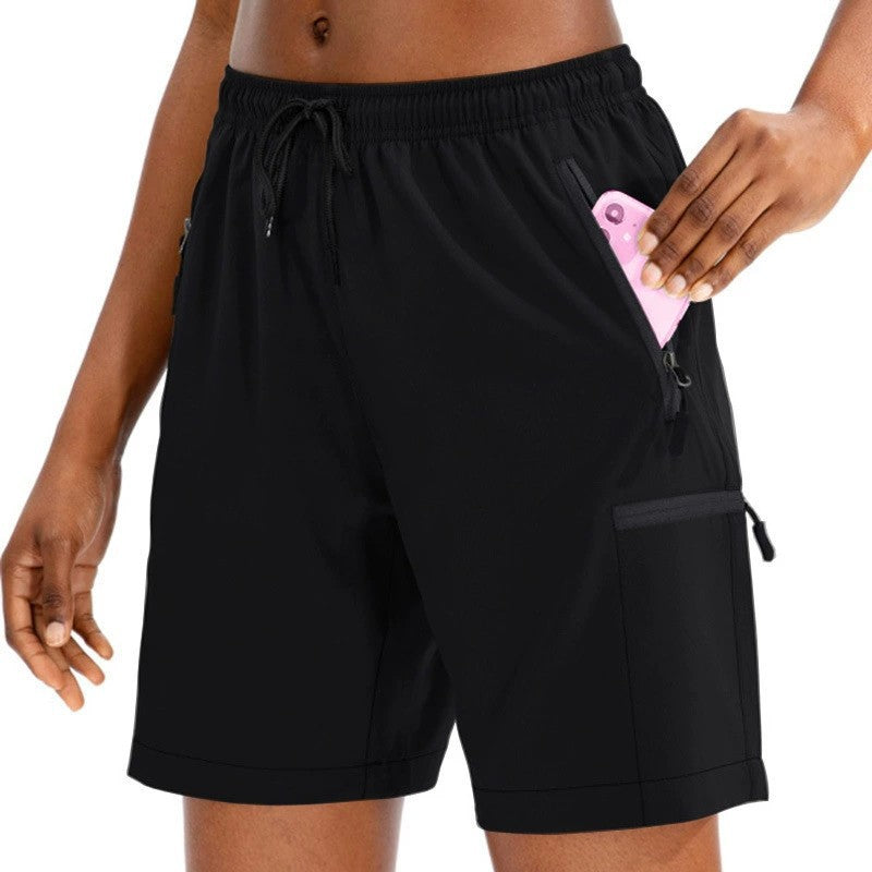 Outdoor Leisure Loose Track Pants Running Fitness Workout Stretch Quick-drying Shorts For Women
