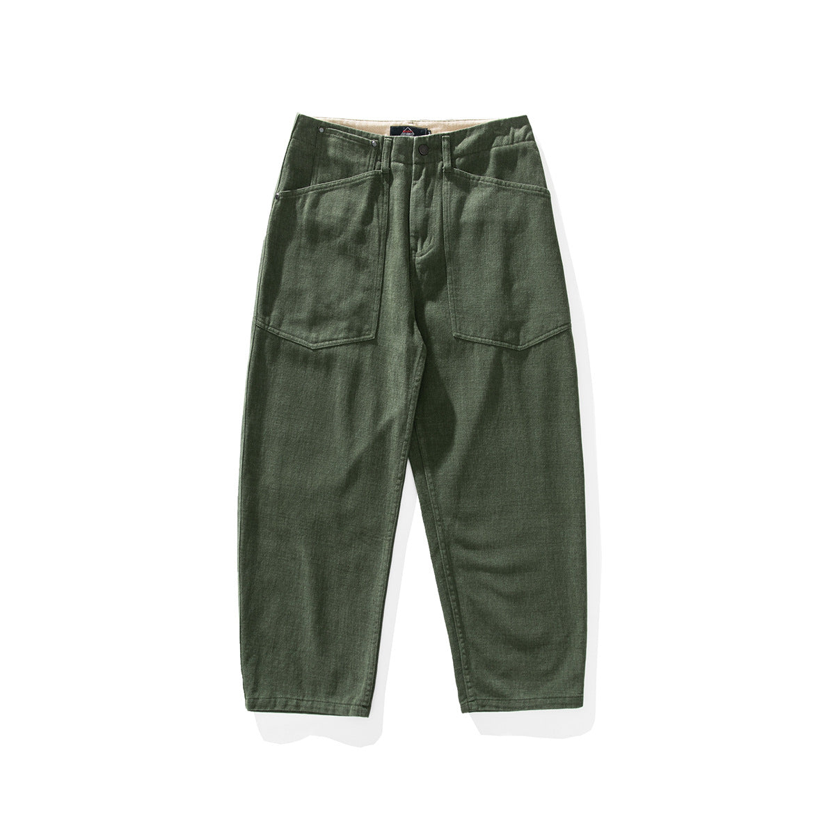 Japanese Spring Style Large Workwear With Pocket Casual Loose Pants