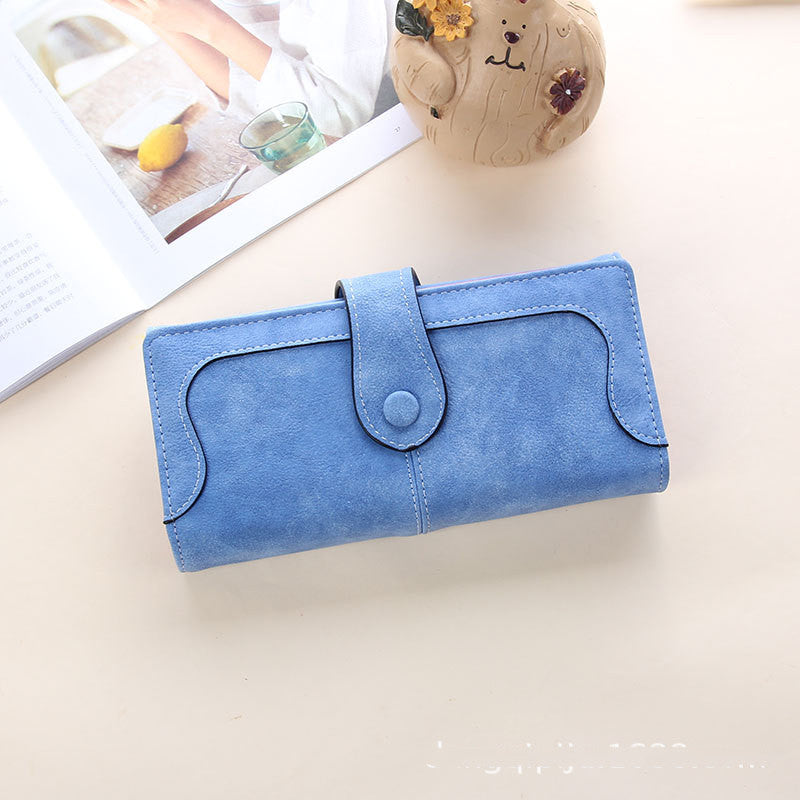 Women's Long Wallet Vintage Frosted