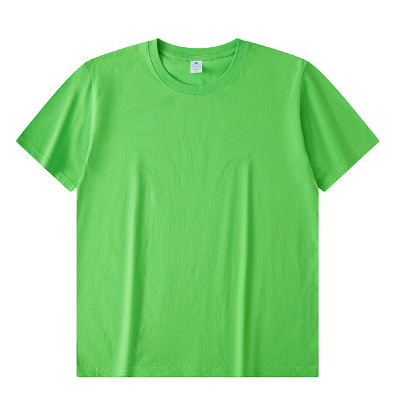 Solid Color Advertising Shirt Loose Casual Half Sleeves