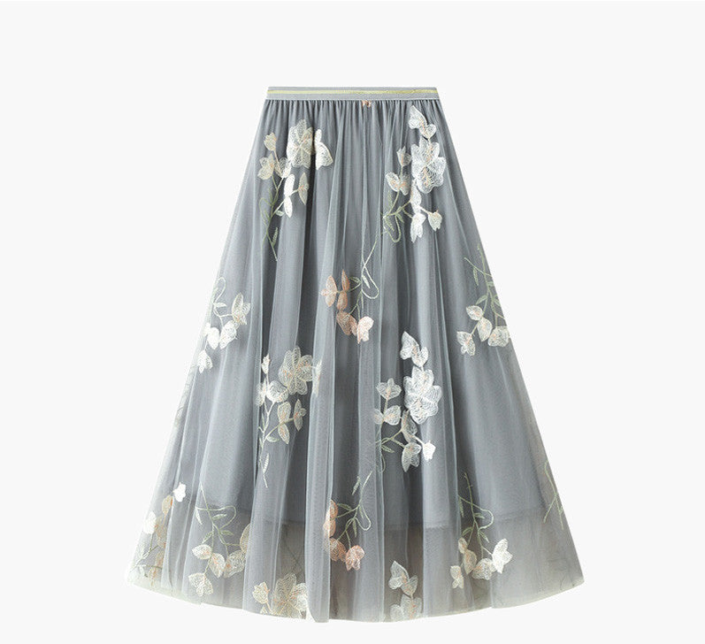 High Waisted Skirt With A Slim And Elastic Waistline