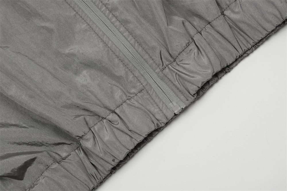 Men's Fashion Loose Hooded Zipper Jacket